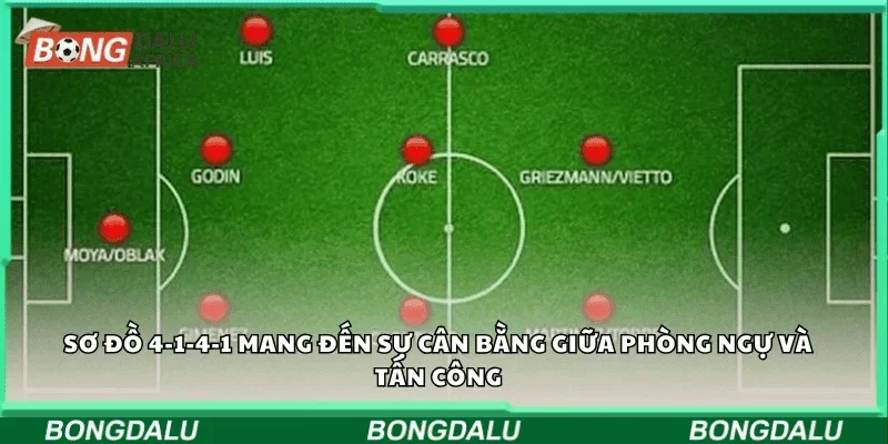 Sơ đồ 4-1-4-1 mang đến sự cân bằng giữa phòng ngự và tấn công